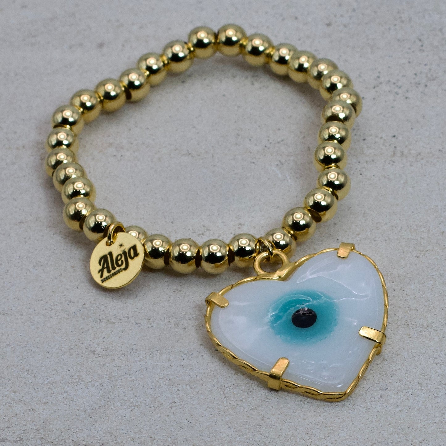 Turkish Eye Heart Bracelet