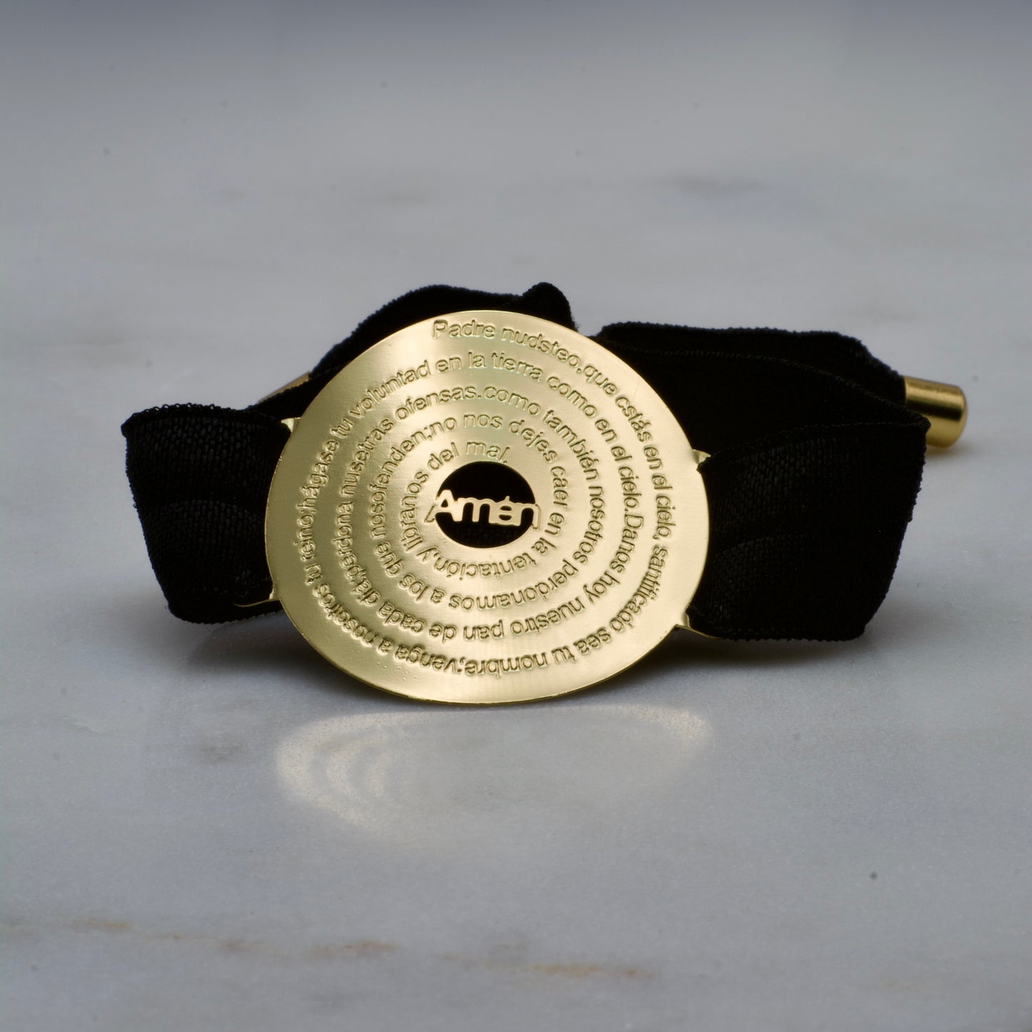 Pulsera Elástica Padre Nuestro en Goldfilled