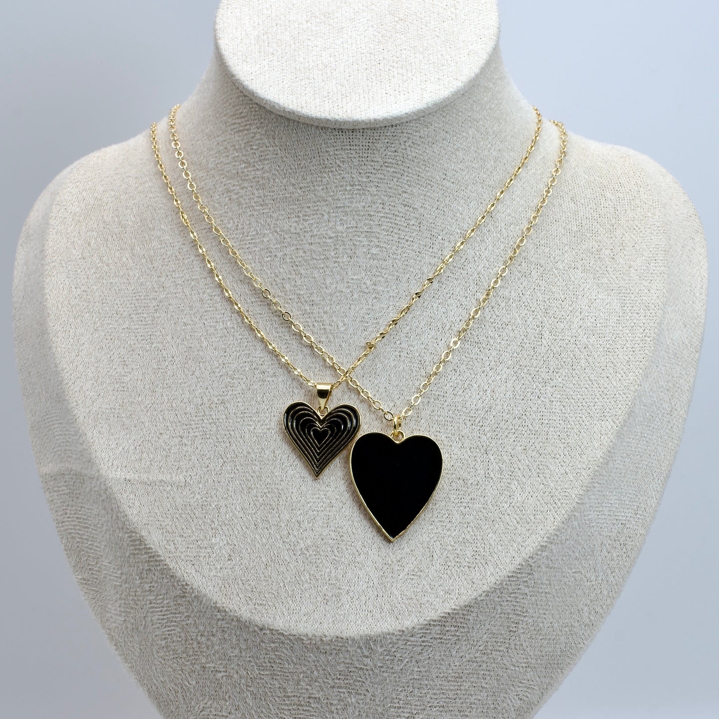 Cadena con Corazón Negro