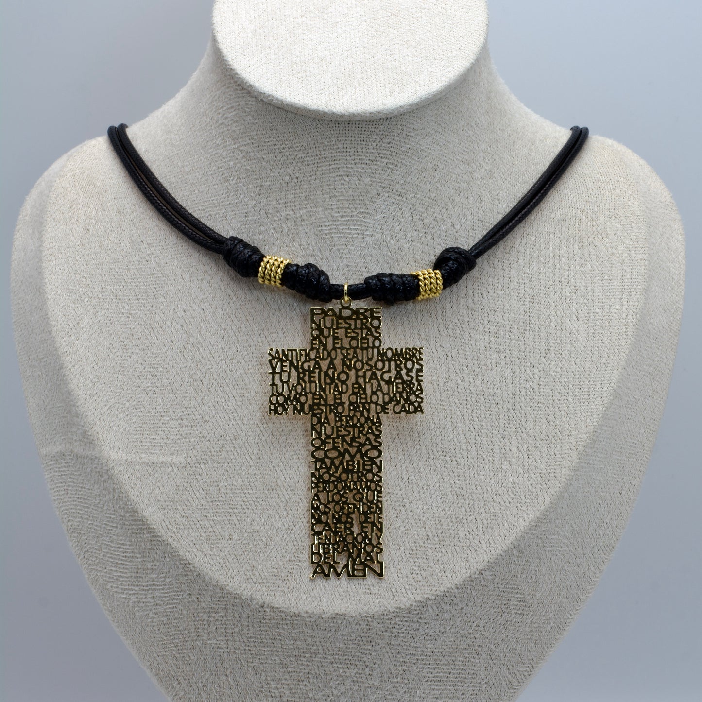 Collar Maxi Cruz Padre Nuestro Ajustable