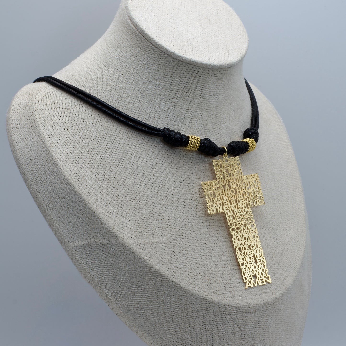 Collar Maxi Cruz Padre Nuestro Ajustable
