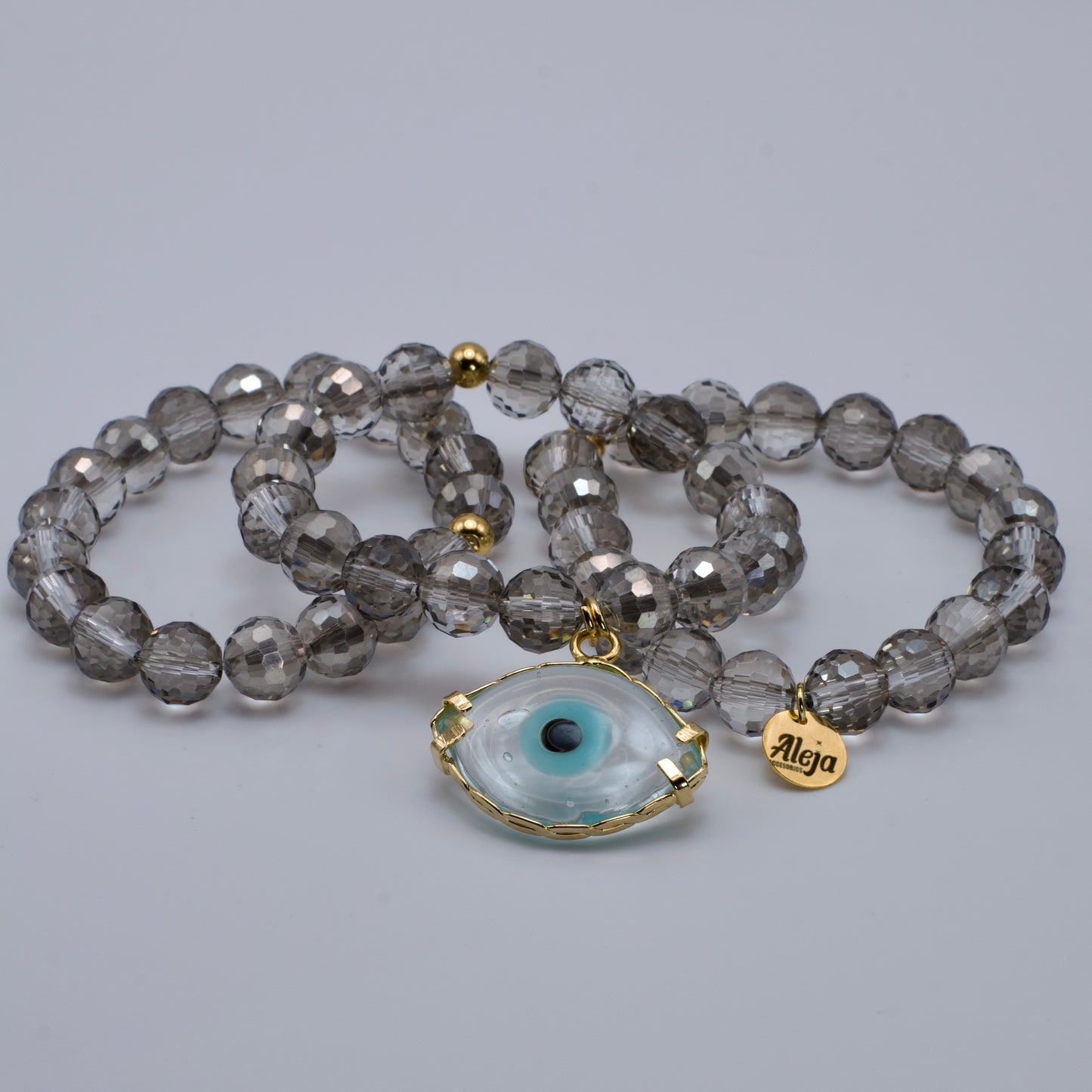Trío de Pulseras Cristal