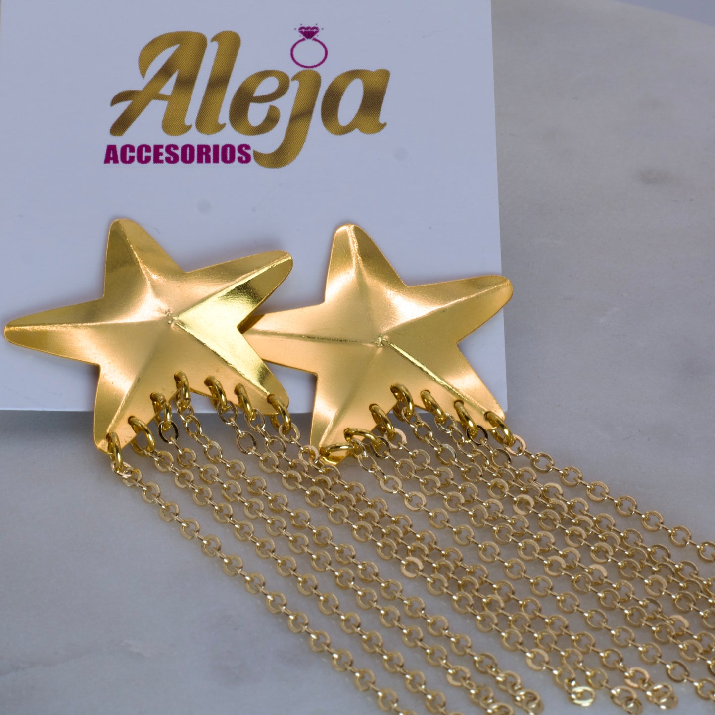 Pendientes de Estrellas Largos