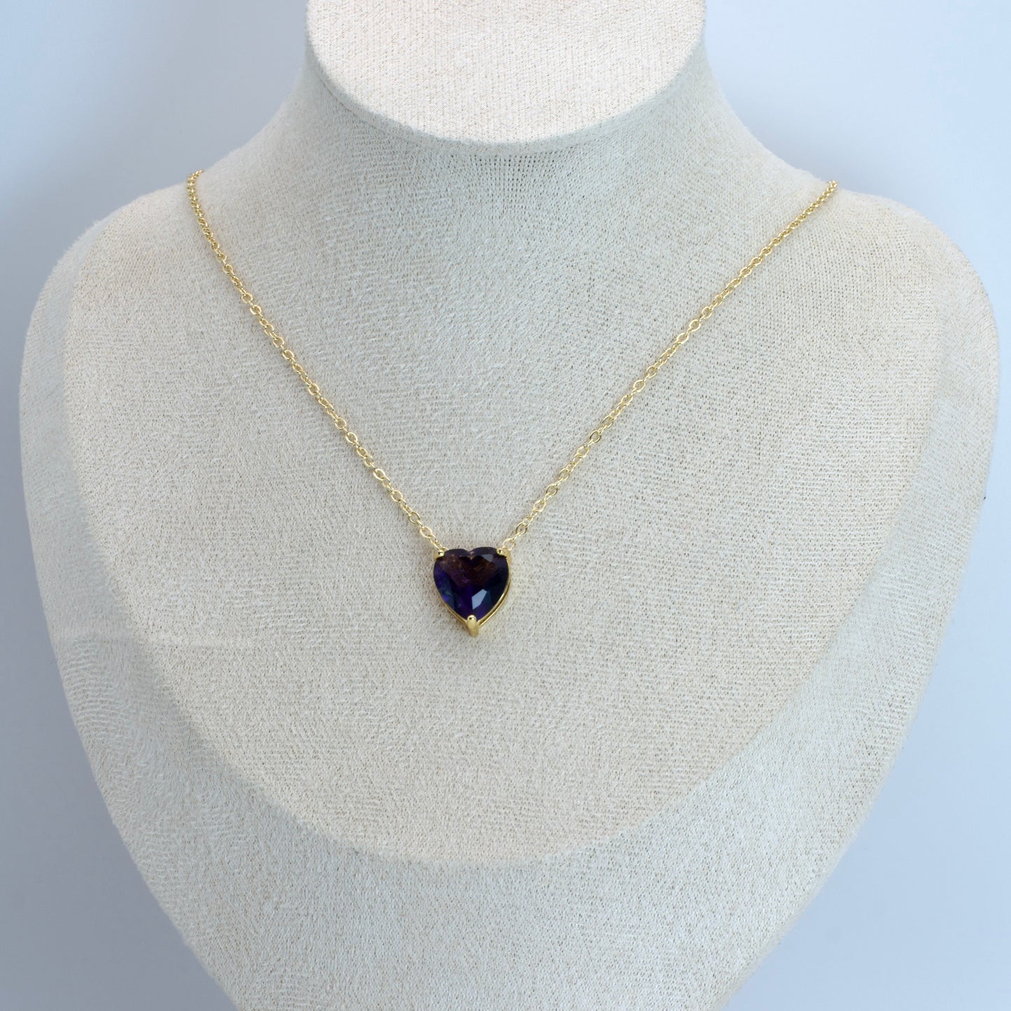 Cadena con Corazón de Zirconias