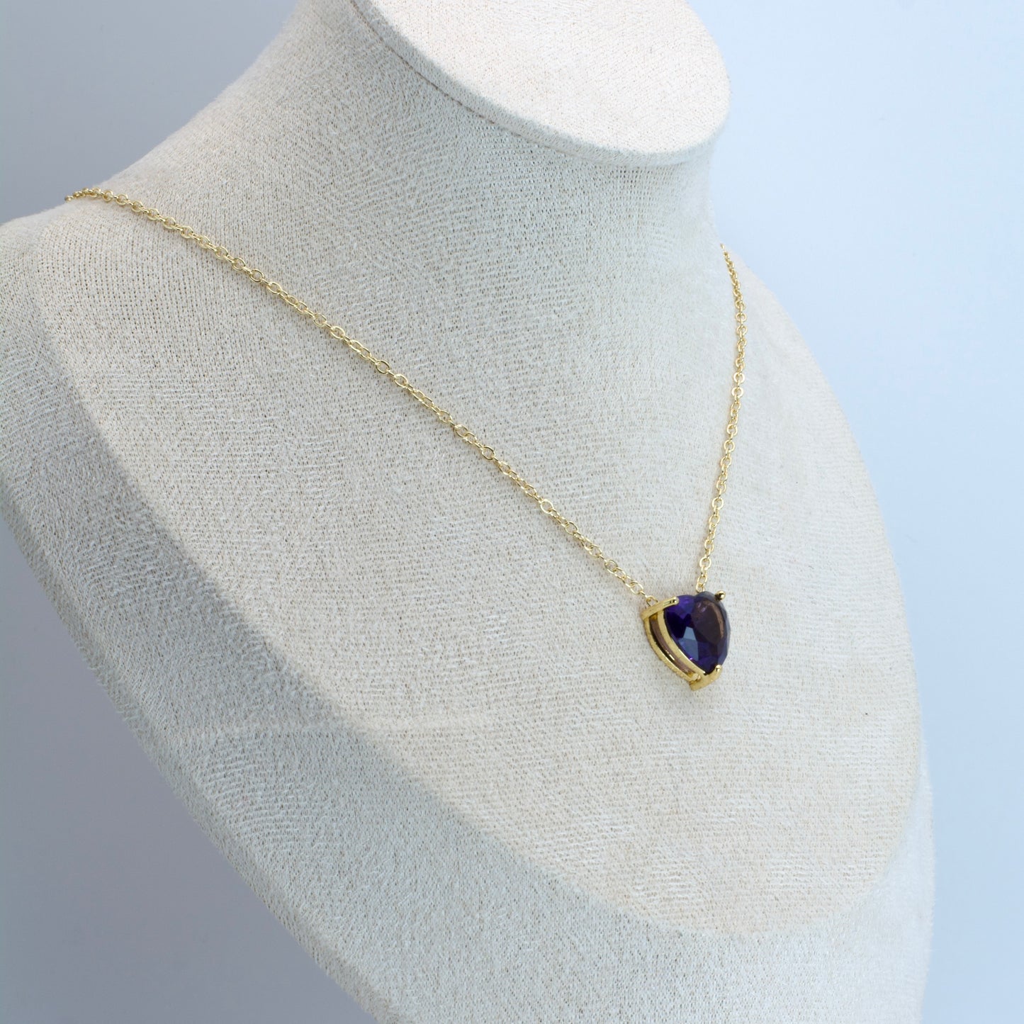 Cadena con Corazón de Zirconias