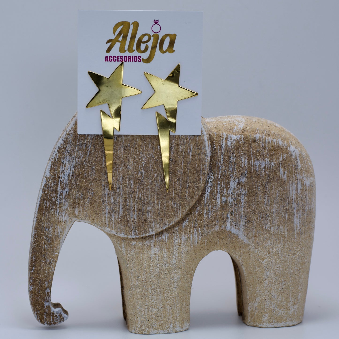 Pendientes de Estrellas con Rayo