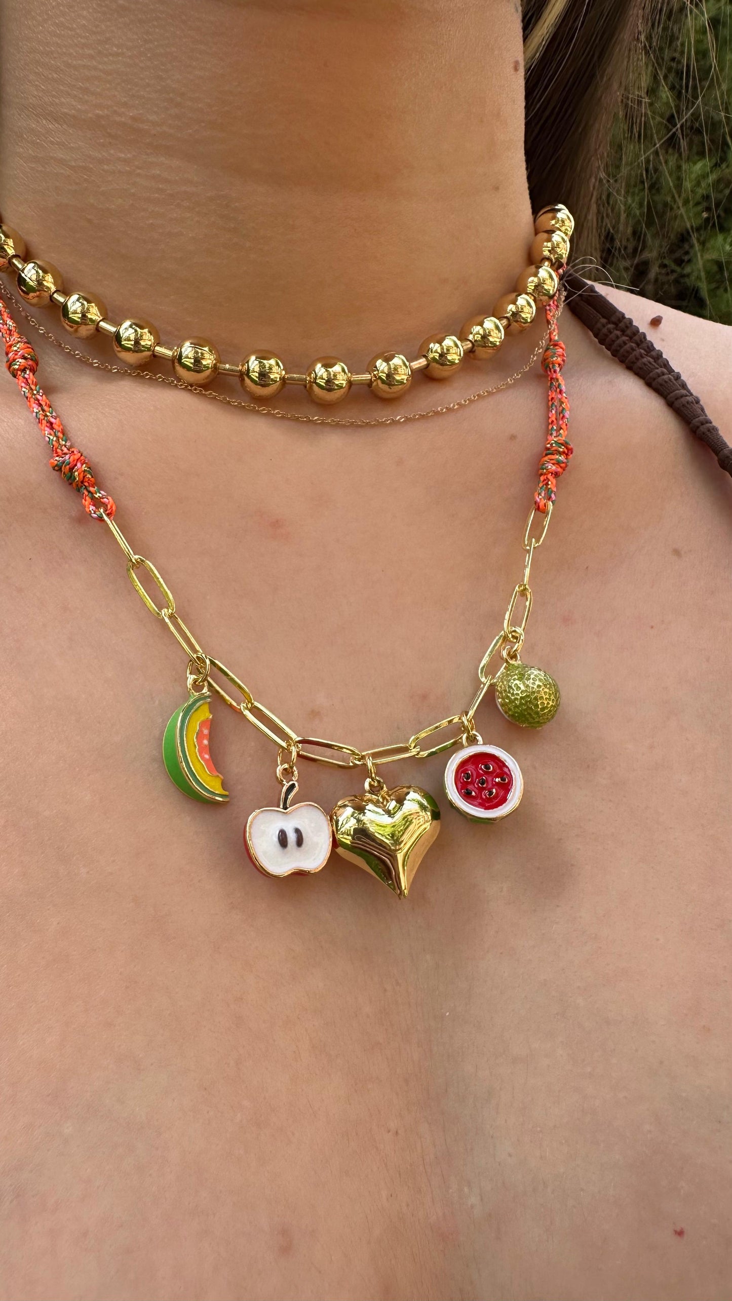 Collar Corazón Tropical