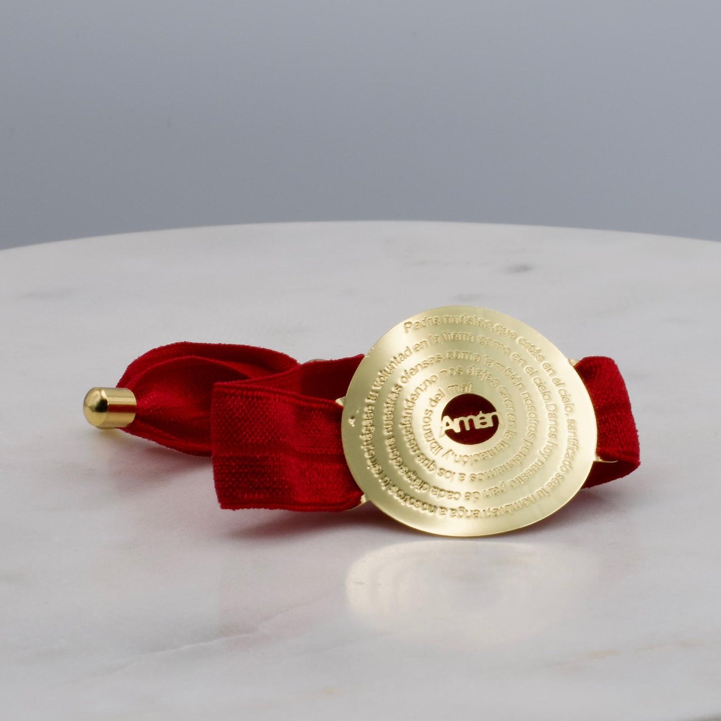 Pulsera Elástica Padre Nuestro en Goldfilled