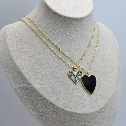 Chain with Black Heart