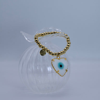 Turkish Eye Heart Bracelet