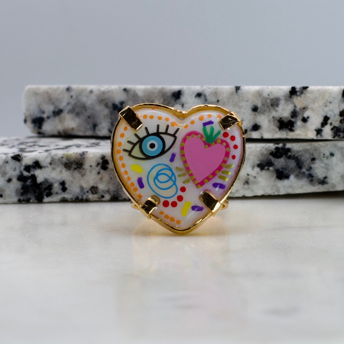Anillo Corazón Místico