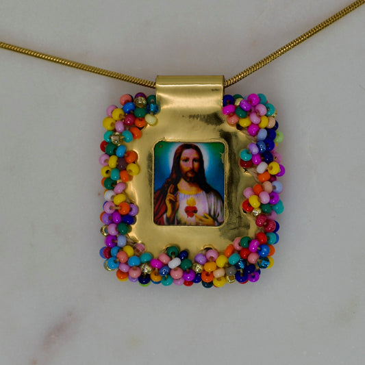 Collar Sagrado Corazón Multicolor