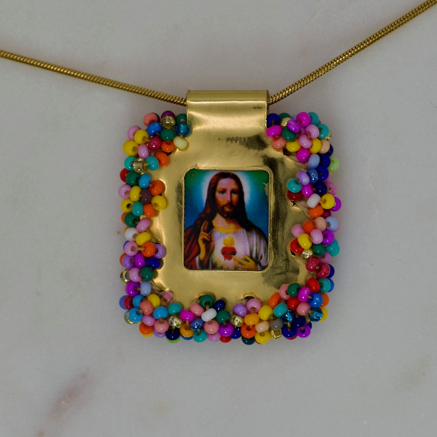 Collar Sagrado Corazón Multicolor