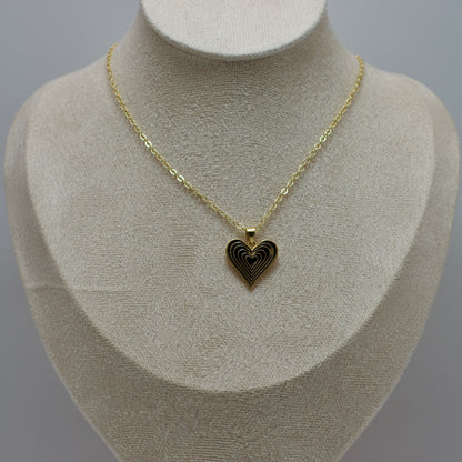 Chain with Black Heart