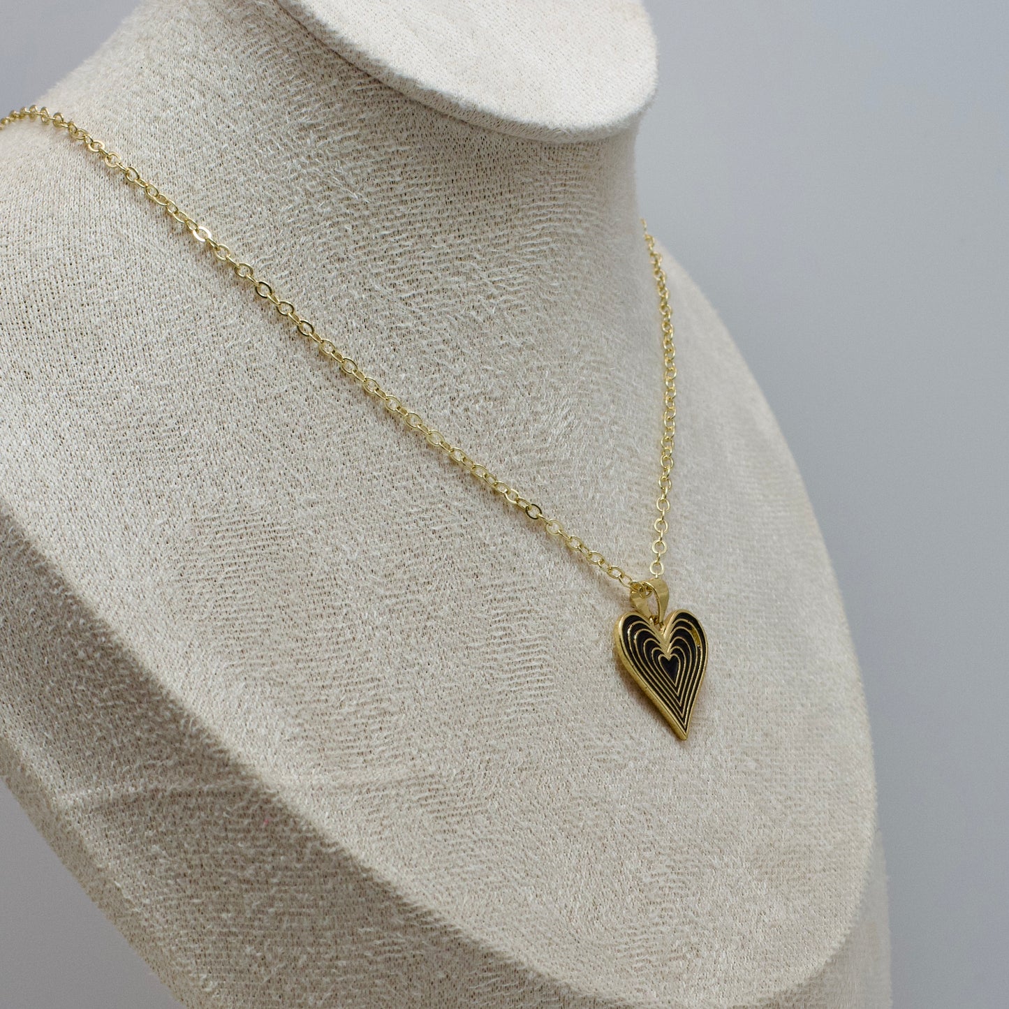 Chain with Black Heart