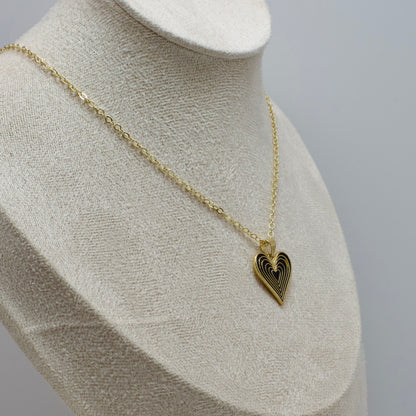 Chain with Black Heart