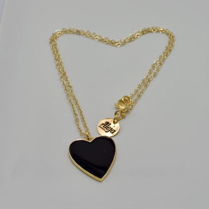 Chain with Black Heart