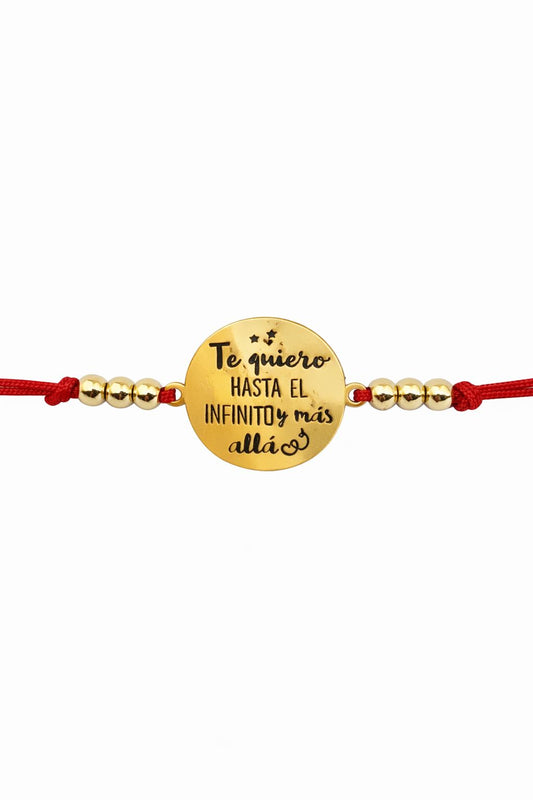 Pulsera te quiero hasta el infinito y más allá