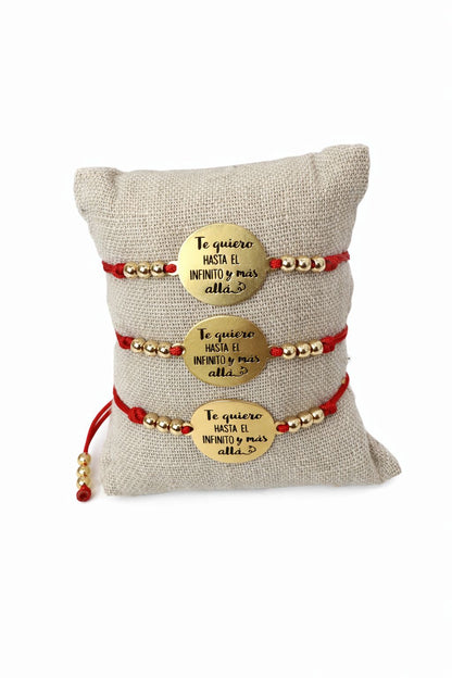 Pulsera te quiero hasta el infinito y más allá