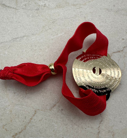 Pulsera Elástica Padre Nuestro en Goldfilled